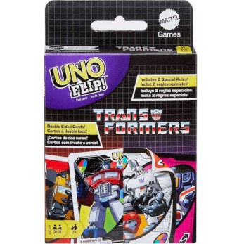 Επιτραπέζιο Παιχνίδι Transformers UNO Flip! για 2-10 Παίκτες 7+ Ετών (EN) Mattel