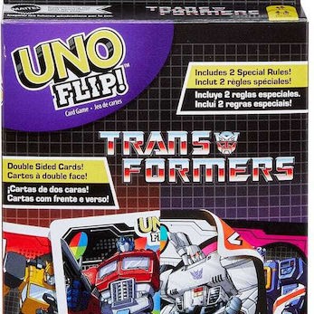 Επιτραπέζιο Παιχνίδι Transformers UNO Flip! για 2-10 Παίκτες 7+ Ετών (EN) Mattel