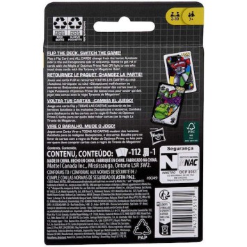 Επιτραπέζιο Παιχνίδι Transformers UNO Flip! για 2-10 Παίκτες 7+ Ετών (EN) Mattel