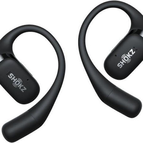 Aftershokz Openfit Open Ear Bluetooth Handsfree Ακουστικά με Αντοχή στον Ιδρώτα και Θήκη Φόρτισης Μαύρα