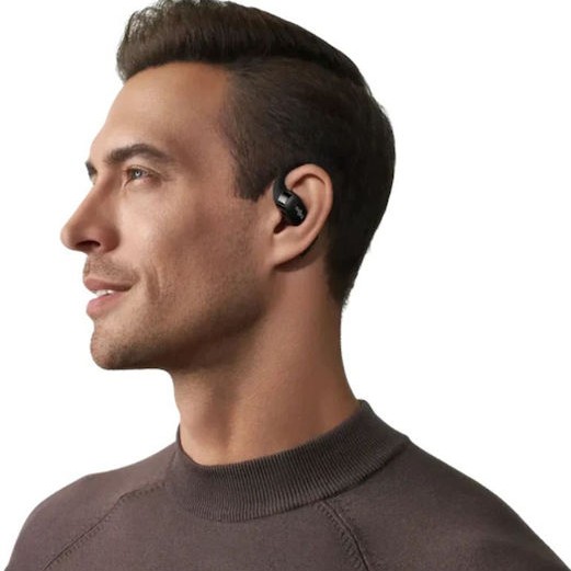 Aftershokz Openfit Open Ear Bluetooth Handsfree Ακουστικά με Αντοχή στον Ιδρώτα και Θήκη Φόρτισης Μαύρα