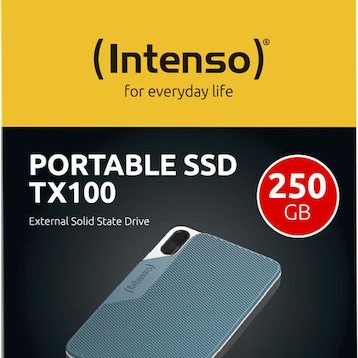 Intenso TX100 USB 3.2 Εξωτερικός SSD 250GB 2.5