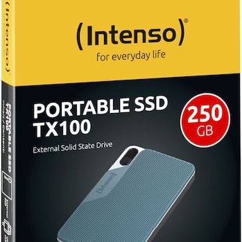 Intenso TX100 USB 3.2 Εξωτερικός SSD 250GB 2.5