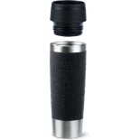 Emsa Travel Ποτήρι Θερμός Ανοξείδωτο 500ml Black με Λαβή
