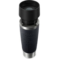 Emsa Travel Ποτήρι Θερμός Ανοξείδωτο 500ml Black με Λαβή