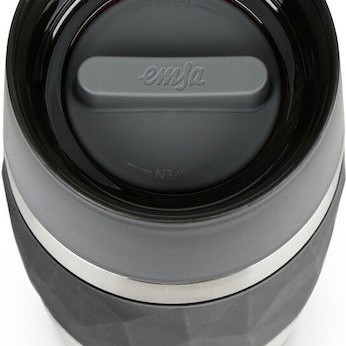 Emsa Travel Ποτήρι Θερμός Ανοξείδωτο 300ml Μαύρο N2160100