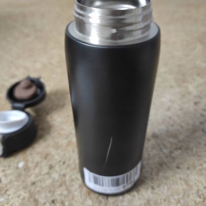 Emsa Handled Tumbler Θερμός 400ml Black με Καλαμάκι και Λαβή