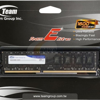 TeamGroup Elite DDR3 με Module 1x4GB και Ταχύτητα 1600 για Desktop