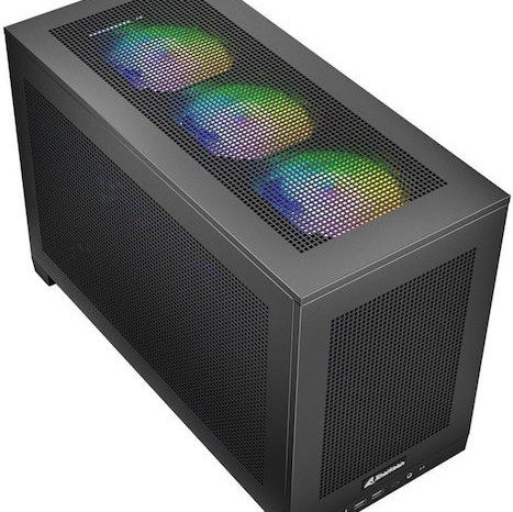 Sharkoon REBEL C20 Gaming Mini Tower Κουτί Υπολογιστή με RGB Φωτισμό Μαύρο