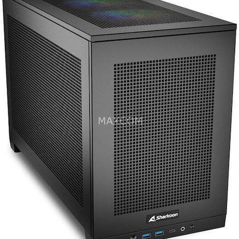 Sharkoon REBEL C20 Gaming Mini Tower Κουτί Υπολογιστή με RGB Φωτισμό Μαύρο