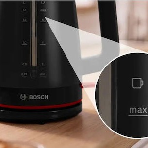 Bosch MyMoment Βραστήρας 1.7lt 2400W Μαύρος