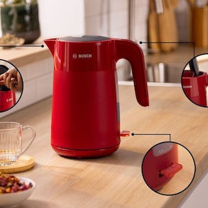 Bosch Mymoment Βραστήρας 1.7lt 2400W Κόκκινος