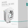 Deepcool AK400 DIGITAL SE Ψύκτρα Επεξεργαστή για Socket AM4/AM5/1200/115x Λευκή
