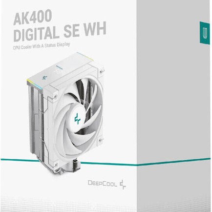 Deepcool AK400 DIGITAL SE Ψύκτρα Επεξεργαστή για Socket AM4/AM5/1200/115x Λευκή