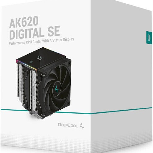 Deepcool AK620 Digital SE Ψύκτρα Επεξεργαστή Διπλού Ανεμιστήρα για Socket AM4/AM5/1200/115x με RGB Φωτισμό