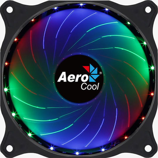 Aerocool Cosmo 12 FRGB Case Fan 120mm με Σύνδεση 4-Pin Molex