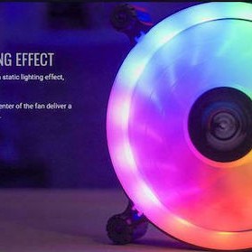 Aerocool Spectro 12 FRGB Case Fan 120mm με Σύνδεση 4-Pin Molex