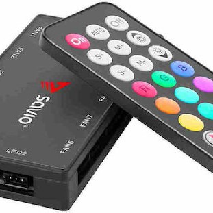 Savio FAN-01 Case Fan 120mm με ARGB Φωτισμό και Σύνδεση 6-Pin 4τμχ