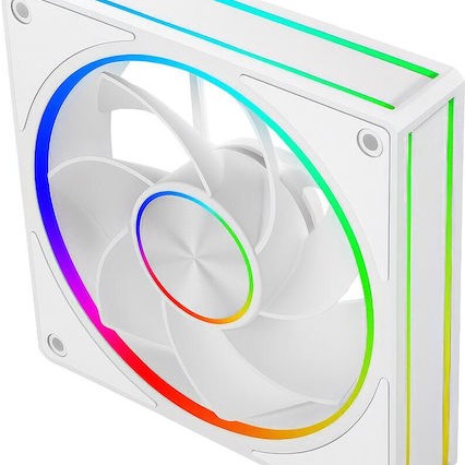 Modecom Volcano Loop Reverse Case Fan με ARGB Φωτισμό Λευκό