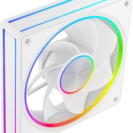Modecom Volcano Loop Reverse Case Fan με ARGB Φωτισμό Λευκό