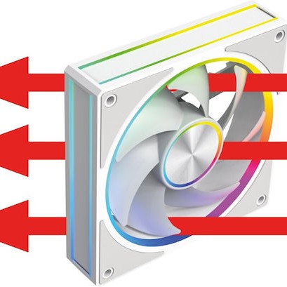 Modecom Volcano Loop Case Fan με ARGB Φωτισμό Λευκό