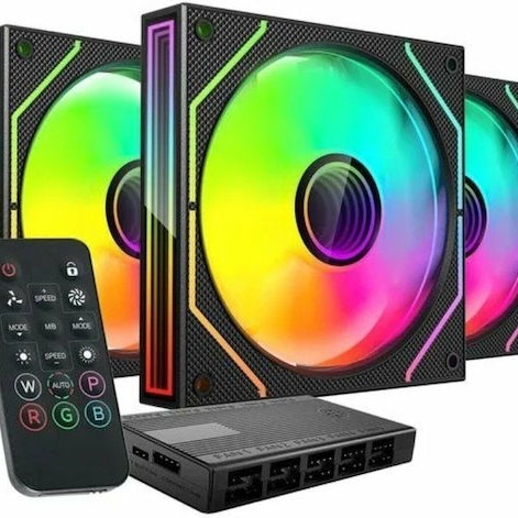 Mars Gaming Case Fan 120mm με ARGB Φωτισμό 3τμχ