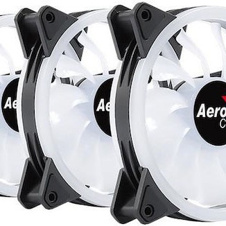 Aerocool Duo 12 Pro RGB Case Fan 120mm με Σύνδεση 6-Pin 3τμχ