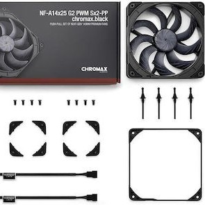 Noctua NF-A14x25 G2 PWM Case Fan 140mm με Σύνδεση 4-Pin 2τμχ