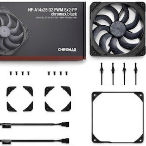 Noctua NF-A14x25 G2 PWM Case Fan 140mm με Σύνδεση 4-Pin 2τμχ