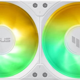 Asus TUF Gaming LC III 240 Υδρόψυξη Επεξεργαστή Διπλού Ανεμιστήρα 120mm για Socket AM4/AM5/1700/1200 με ARGB Φωτισμό Λευκή