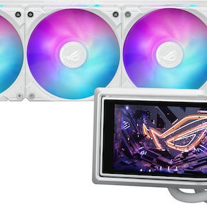 Asus ROG Ryuo IV 360 ARGB Υδρόψυξη Επεξεργαστή Τριπλού Ανεμιστήρα 120mm για Socket AM4/AM5/1700/1200/115x Λευκή
