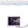 Asus ROG Ryuo IV 360 ARGB Υδρόψυξη Επεξεργαστή Τριπλού Ανεμιστήρα 120mm για Socket AM4/AM5/1700/1200/115x Λευκή