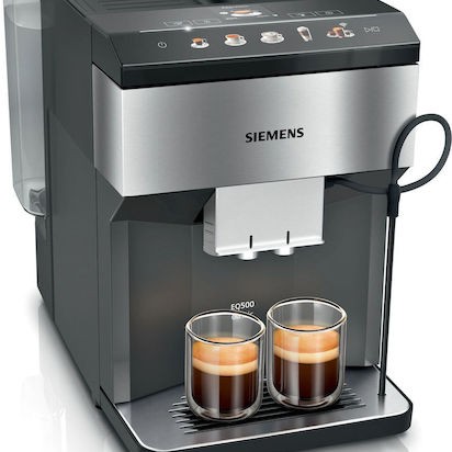 Siemens Eq.500 Αυτόματη Μηχανή Espresso 1500W Πίεσης 15bar για Cappuccino με Μύλο και Wi-Fi Μαύρη