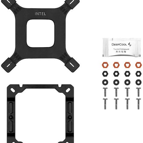 Deepcool AG400 Digital BK ARGB Ψύκτρα Επεξεργαστή για Socket AM4/AM5/1200/115x/1700
