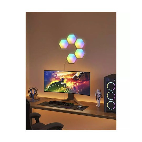 Govee Glide Hexa Διακοσμητικό Φωτιστικό Hexagon Λευκό 10τμχ