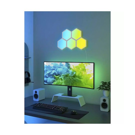 Govee Glide Hexa Διακοσμητικό Φωτιστικό Hexagon Λευκό 10τμχ