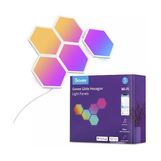 Govee Glide Hexa Διακοσμητικό Φωτιστικό Hexagon Λευκό 10τμχ
