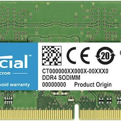 Crucial DDR4 με Module 1x8GB και Ταχύτητα 3200 για Laptop