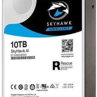 Seagate SkyHawk AI Surveillance 10TB HDD Σκληρός Δίσκος 3.5