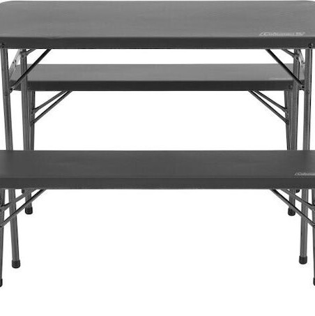 Coleman Pack Away Τραπέζι για Camping Πτυσσόμενο σε Βαλιτσάκι Μαύρο 4τμχ