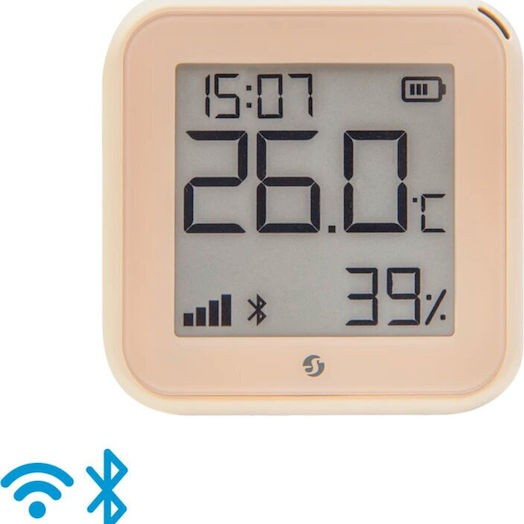 Shelly H&t Gen3 Θερμόμετρo & Υγρασιόμετρo για Χρήση σε Εσωτερικό Χώρο