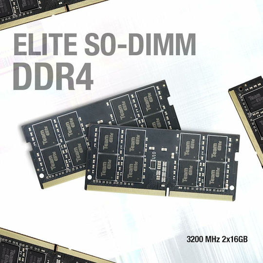 TeamGroup Elite DDR4 με Module 1x8GB και Ταχύτητα 3200 για Laptop