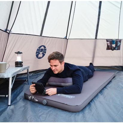 Coleman Αυτοφούσκωτο Μονό Υπόστρωμα Camping 200x68cm Πάχους 7.5cm Γκρι