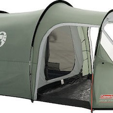 Coleman Coastline 3 Plus Σκηνή Camping Τούνελ Πράσινη με Διπλό Πανί 4 Εποχών για 3 Άτομα 440x200x150εκ.