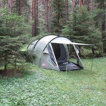 Coleman Coastline 3 Plus Σκηνή Camping Τούνελ Πράσινη με Διπλό Πανί 4 Εποχών για 3 Άτομα 440x200x150εκ.