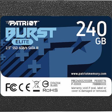 Patriot Burst Elite SSD 240GB 2.5'' SATA III PBE240GS25SSDR