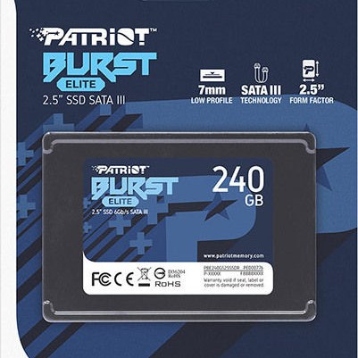 Patriot Burst Elite SSD 240GB 2.5'' SATA III PBE240GS25SSDR