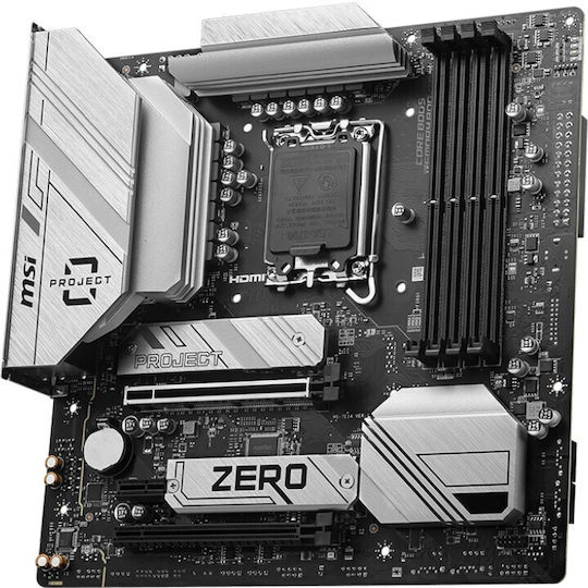 MSI B760M Project Zero Wi-Fi Motherboard Micro ATX με Intel 1700 Socket 7E14-001R