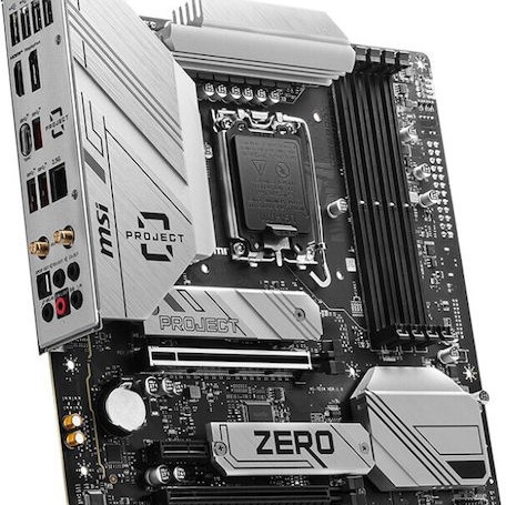 MSI B760M Project Zero Wi-Fi Motherboard Micro ATX με Intel 1700 Socket 7E14-001R
