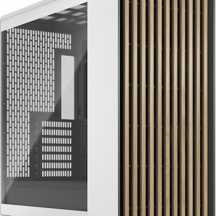 Fractal Design FD-C-NOR1X-04 Gaming Midi Tower Κουτί Υπολογιστή με Πλαϊνό Παράθυρο Chalk White